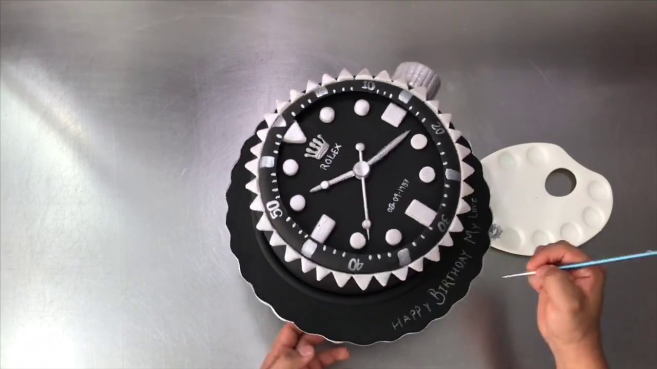 Rolex Cake Tutorial / Edible Rolex - YouTube