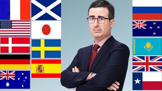 John Oliver does Accents from Different Countries (Compilation)