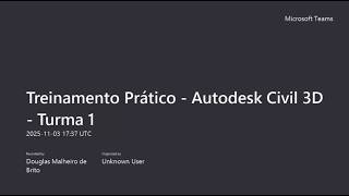 Treinamento Prático Autodesk Civil 3D Aula 4