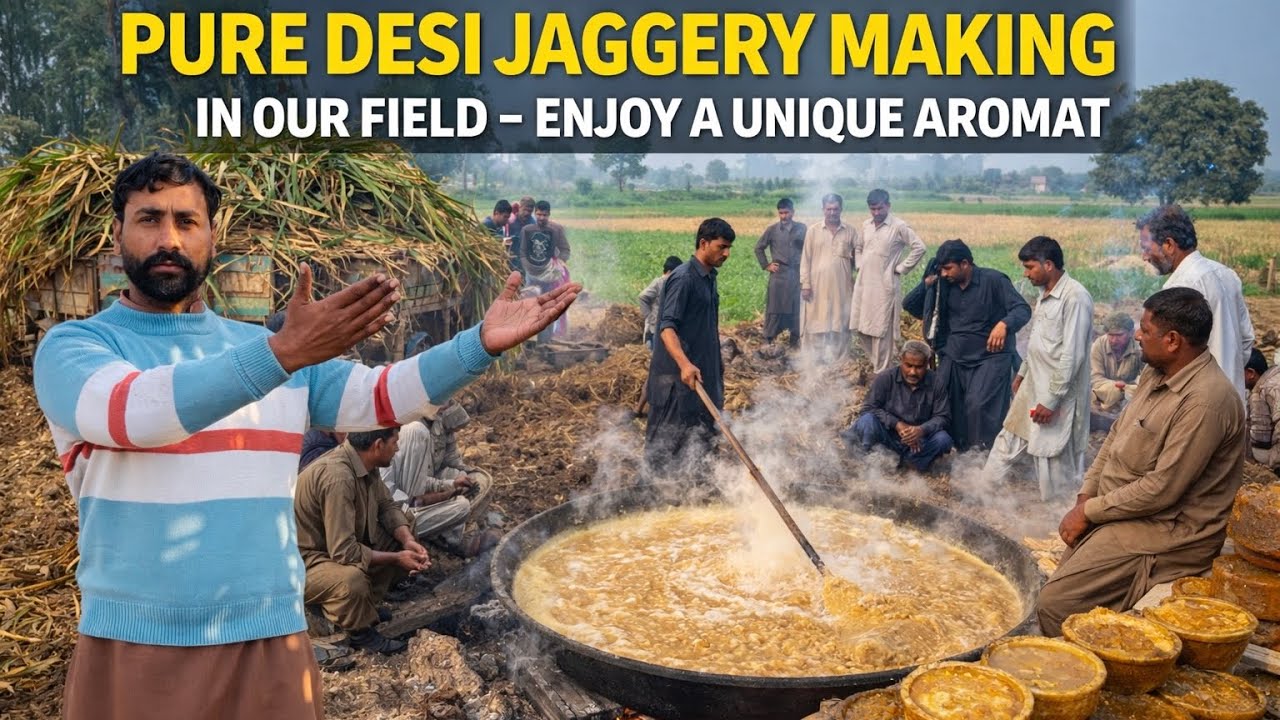 Traditional Jaggery Making🍯 | Jaggery Making Process froam Sugar Cane | Making Of Gur