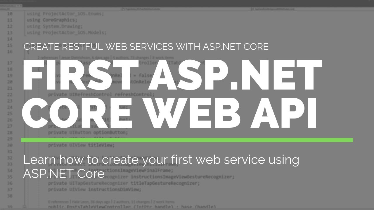 Private core. Asp.net Core web API. Creative Core.