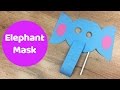 Fun and simple DIY for kids Elephant Mask with blowing trunk