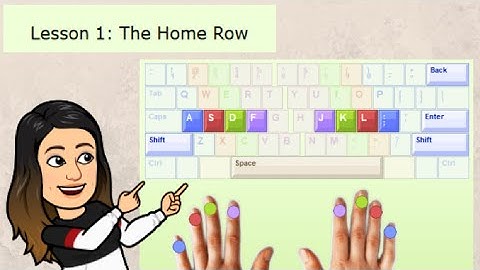 TYPING MASTER LESSON 1: HOME ROW KEYS