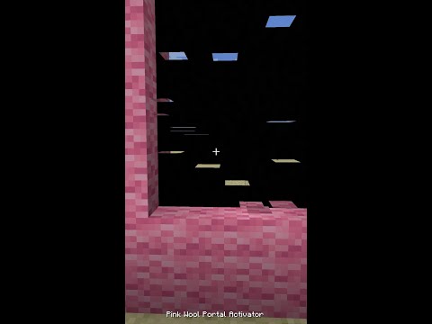 Minecraft: The pink wool portal