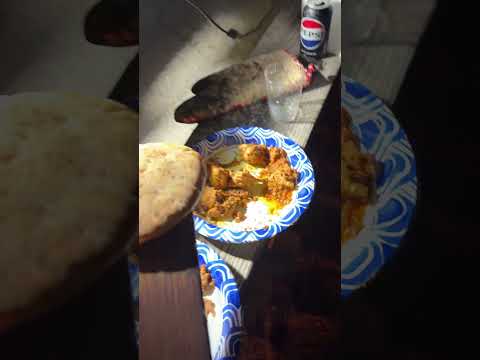 Chicken Karai and baked potato in jungle #travel #lifeisbutadream #food