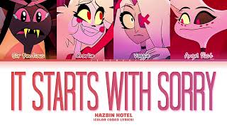 Hazbin Hotel - 'It Starts With Sorry' (Color Coded Lyrics)