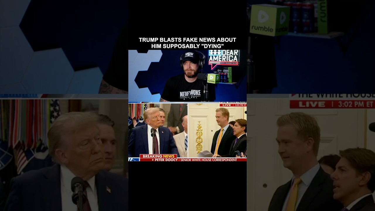 Trump called out the fake news that said he “died” 🤣