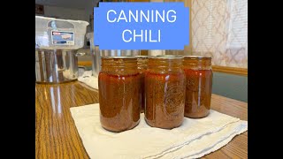 CANNING CHILI (first time doing this) {Meals in a jar} #mealsinajar #canning