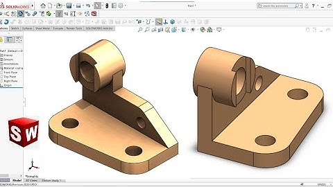 Solidworks Tutorial for Beginners: Part 34 | Extrude Boss, Extrude Cut | Cad Cam Design Tutorials