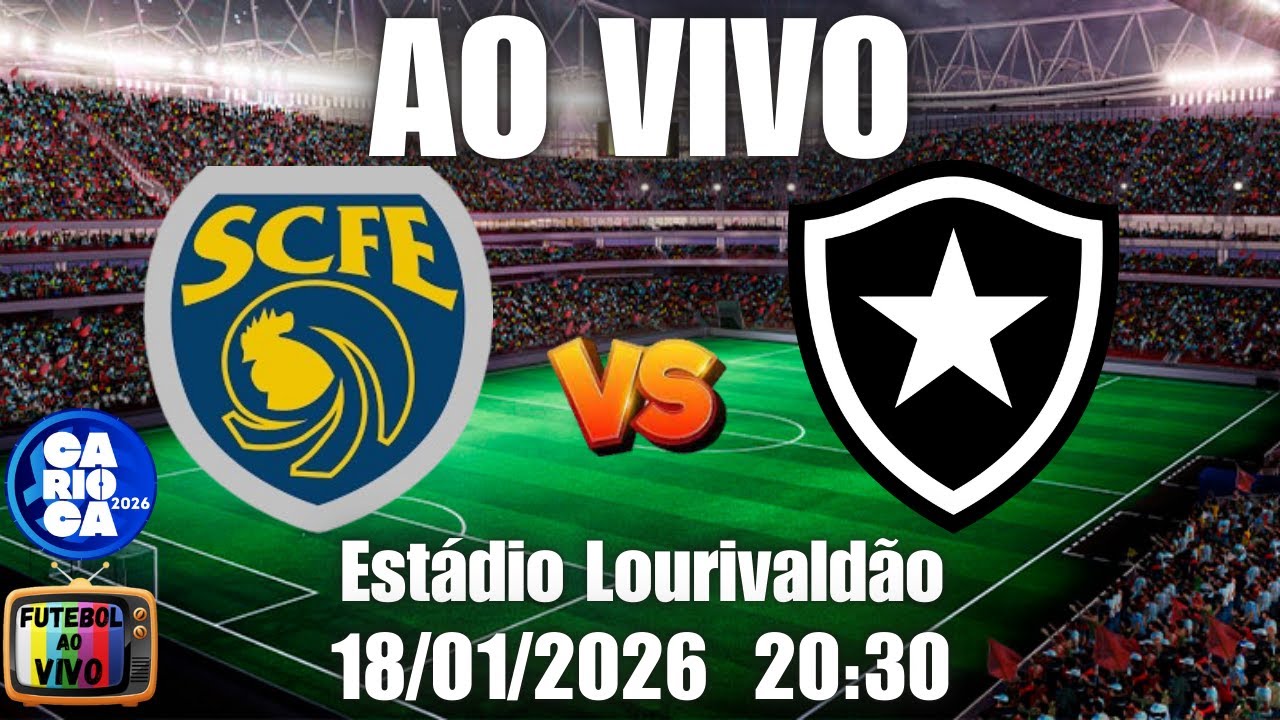 AO VIVO: SAMPAIO CORRÊA-RJ 0 X 0 BOTAFOGO | 02ª RODADA | CARIOCÃO | 18/01/2026. 