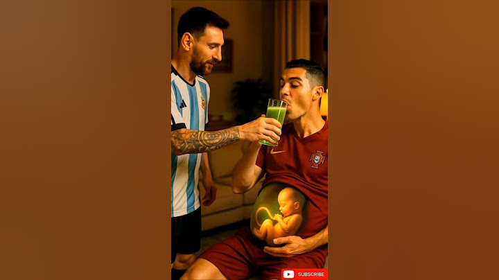 Poor Ronaldo was mocked by Messi for having a baby in his womb... #messi #ronaldo #football #ufc
