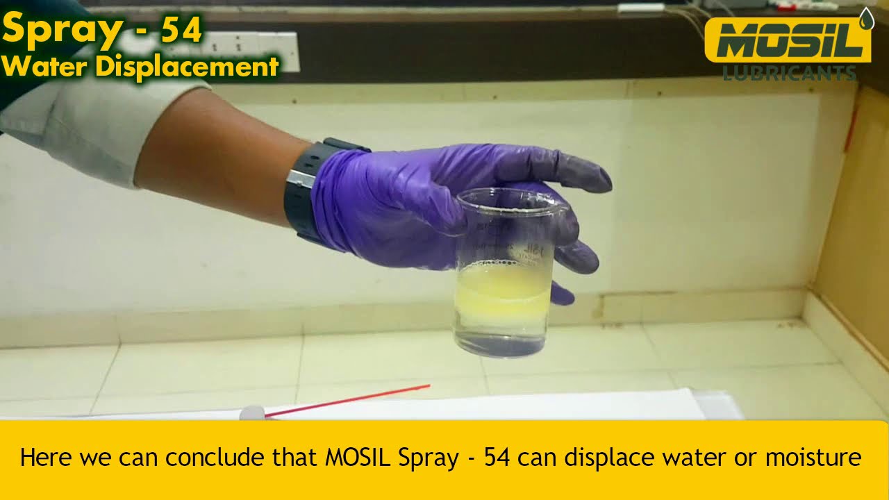 what is water displacement lubricant SPRAY - 54 Water Displacement Demo Video | Multipurpose Lubricant Spray