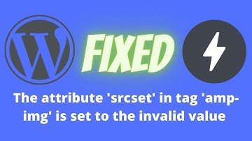 Fixed WordPress AMP Error: The attribute 