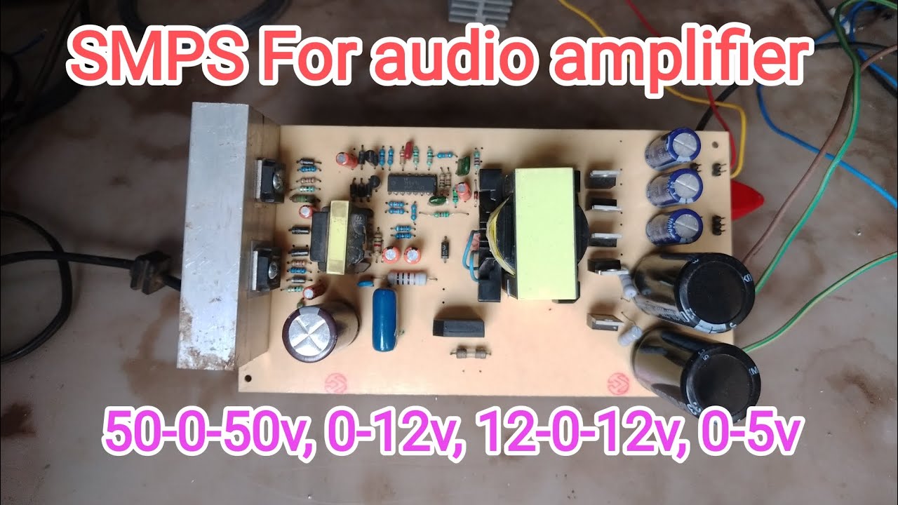 SMPS For audio amplifier - YouTube