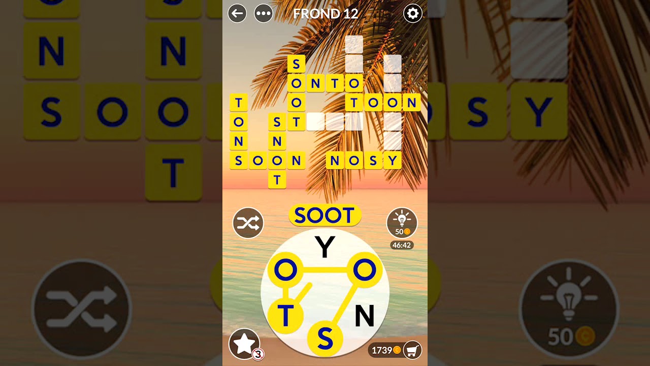 Wordscapes Frond 3 Answers By Etpc Epic Time Pass Channel