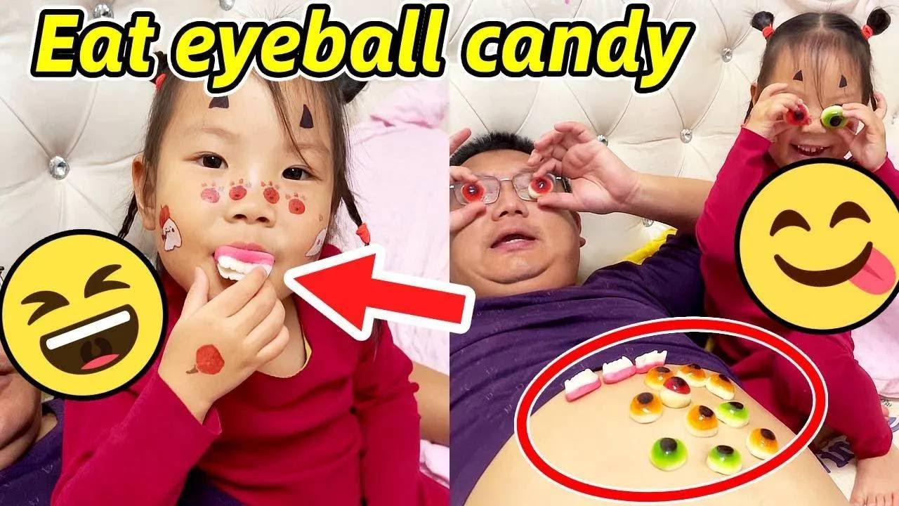 吃肚子上的牙齒軟糖  #最暖親子陪伴 #男人帶娃系列 #爹帶娃 #在家陪娃日常