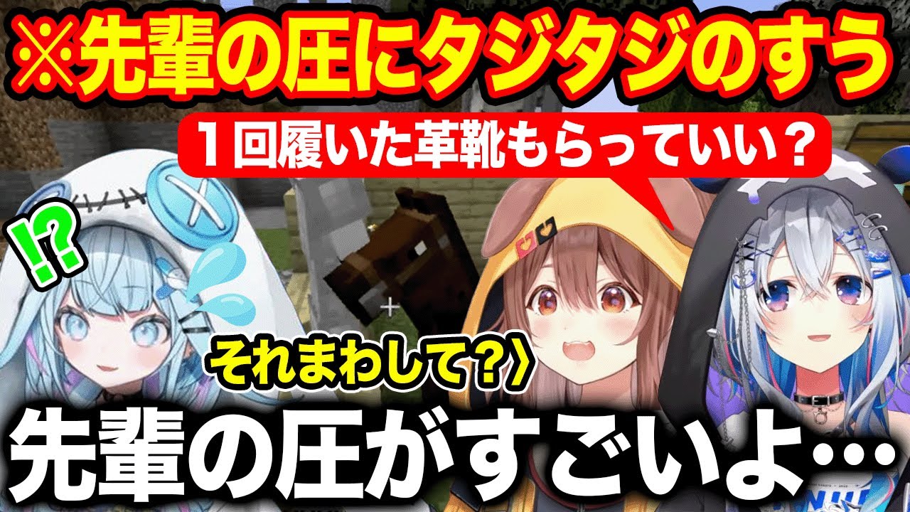 【新ホロ鯖】先輩のたたみかける圧にタジタジになってしまう水宮枢【ホロライブ/ホロライブ切り抜き】