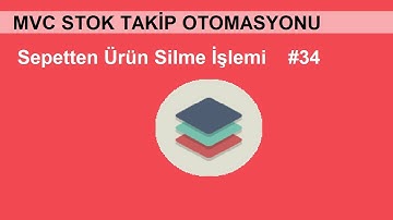 C# ASP.NET MVC Stok Takip Otomasyonu-34(Sepetten Ürün Silme İşlemi)