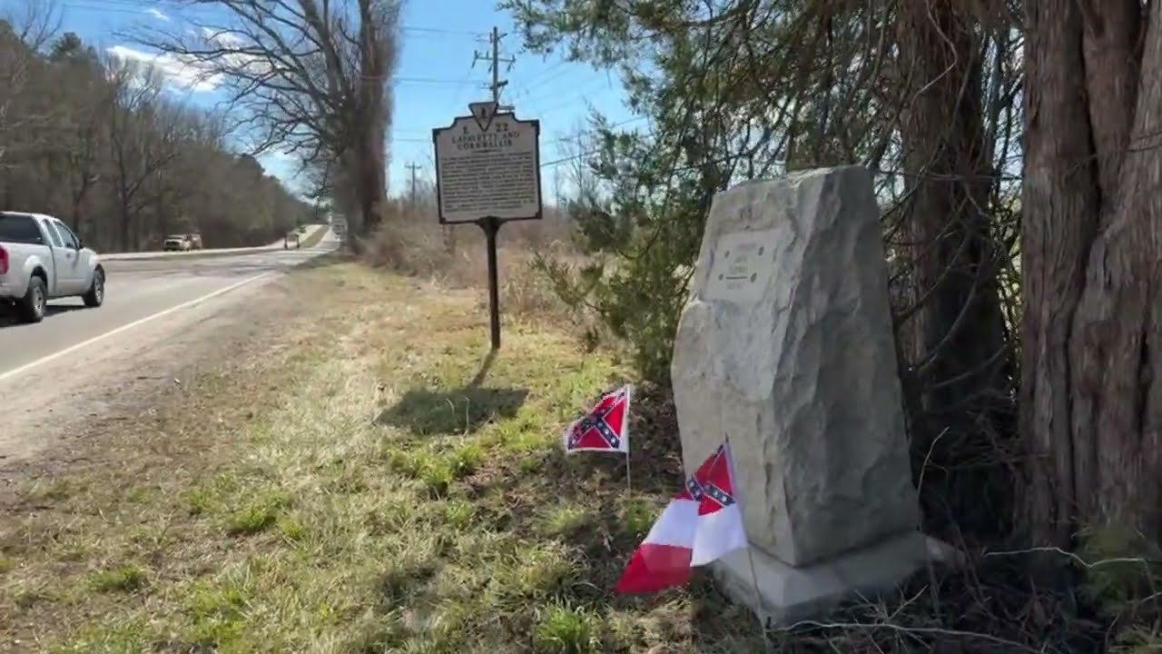 LIVE! Jefferson Davis Highway & Lafayette, Conwallis Markers near Doswell, Virginia