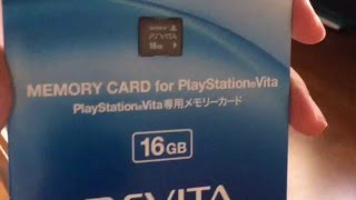 [ミニ動画]vitaのメモリーカード16GBを開封+vitaに差し込む、ですが。。。
