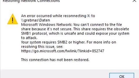 Win10 Error, restoring network connections, You can