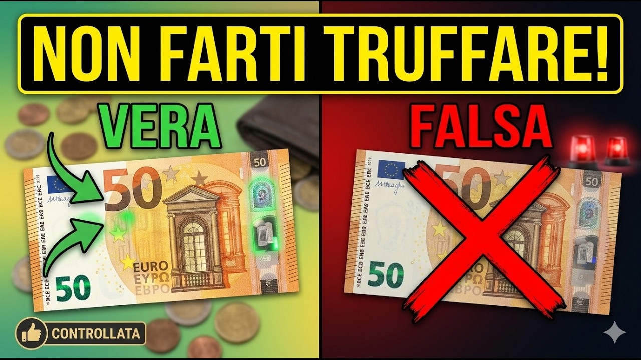 ALLARME 50 EURO!!! L'Italia invasa dai falsi - Ecco come non farti fregare!