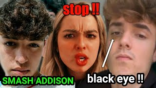 bryce hall went to sebastien house  fight him over addison  !!!!! ( addison get angry !!)