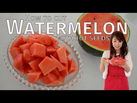 How to cut WATERMELON without seeds | The best way to eat Watermelon(EP288) | Kitchen Princess Bamboo