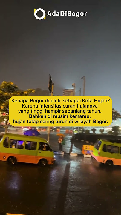 Julukan 'Kota Hujan' yang disematkan pada Bogor bukanlah tanpa alasan. #adadibogor #bogor