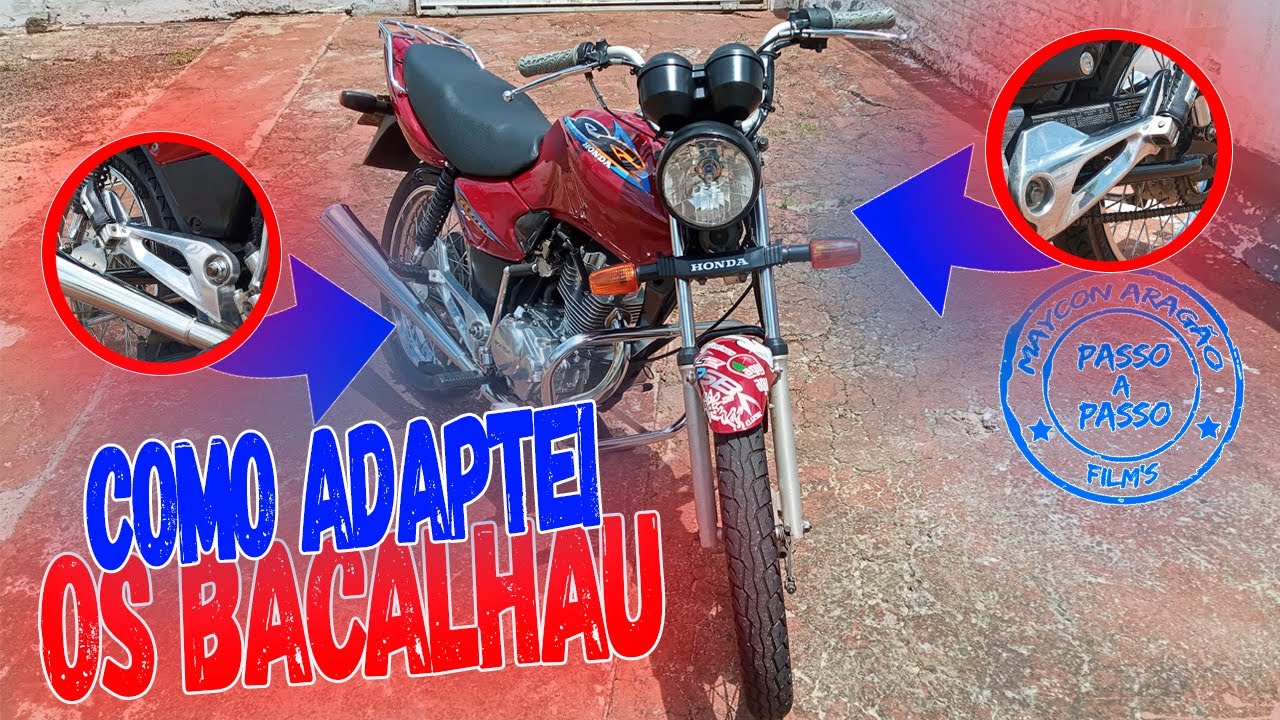 COLOQUEI BACALHAU E BALANÇA DA 150 MIX NA TITAN KS 125 - PASSO A PASSO [ Maycon Aragao ]