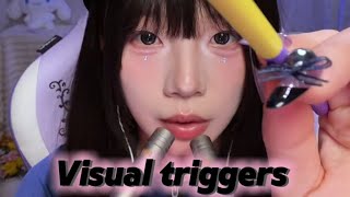 Rainbow Makeup Brushes Visual ASMR ✨ No Talking | Pure Visual Tingles for Sleep