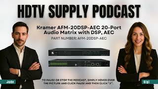 Kramer AFM-20DSP-AEC 20-Port Audio Matrix with DSP, AEC