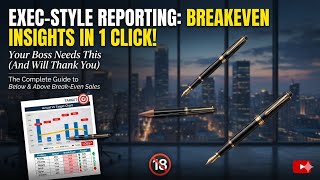 Create a Professional Break-Even Sales Chart in Excel | Actual vs Target Data Visualization