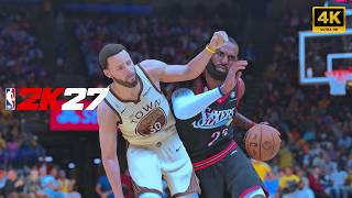 NBA2K27 | GSW vs 76ers | LeBron vs Curry | PS5 4K Gameplay simulation