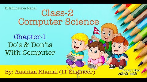 Class 2 Computer | Chapter-1 | Do