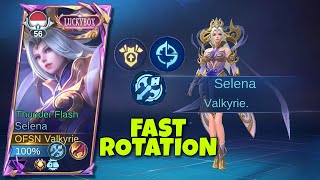 FAST ROTATION SELENA JUNGLER = EASY WIN! - Mobile Legends 