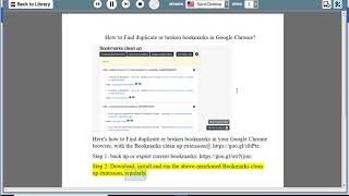 Find duplicate/broken bookmarks in Chrome