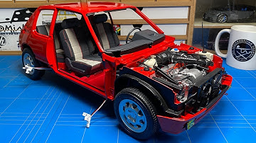 Building a 1 to 8th scale IXO Collections Peugeot 205 GTi Part 4