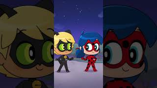 Bored in Paris, what could they do? 🐞 #miraculouschibi #miraculous #ladybug #catnoir #chibi #mlb