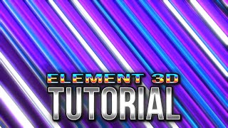 Animated Background with Element 3D in After Effects #208