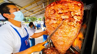 Mexico City Street Food 🇲🇽 KING of TACOS AL PASTOR in MEXICO! CDMX Street Food w/ @PelucheTorres