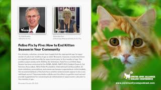 Feline Fix by Five: End Kitten Season in Your Community | Bushy & Mechler | 2021 USA Conference