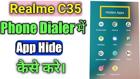 Realme C35 के मोबाईल मे कैसे App छुपाए || How to Hide App in Realme C35 Mobile || #hideapp