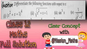 Differentiate w. r. t. X (1)( x^2+x+1) ^4 #differentiation #class12maths