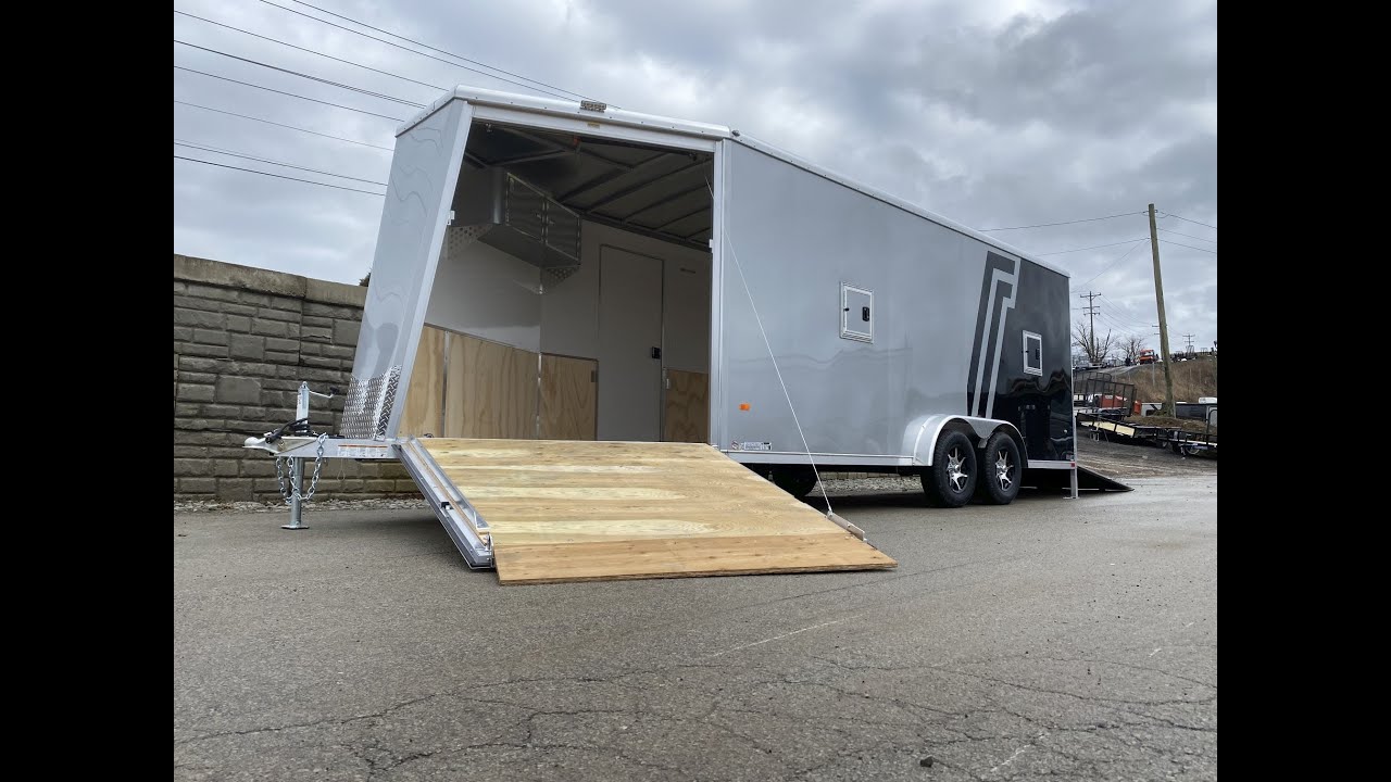 Neo 7.5x23' Aluminum Enclosed All-Sport Snowmobile Trailer 7000# GVW