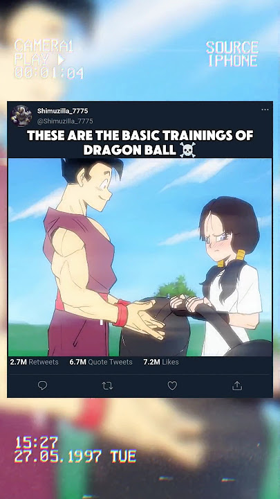 These are The Basic Trainings of Dragon Ball #anime #dbs #training #gohan #goku #vegeta #viralshorts
