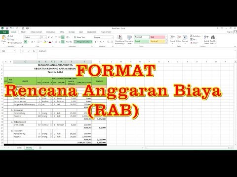 Video: Cara Membuat Anggaran: Instruksi