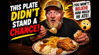 This Plate Didn’t Stand a Chance! 😳 He Was SO Hungry!