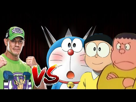 Doraemon,Nobita & gian vs John cena - epic battle (wwe svr11 gameplay)