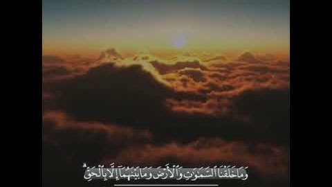 تلاوة خاشعة للقارئ رعد الكردي " وما خلقنا السماوات والأرض إلا بالحق "